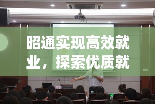 昭通实现高效就业，探索优质就业环境之路