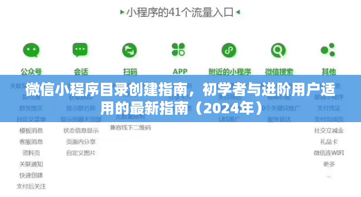 微信小程序目录创建指南，初学者与进阶用户适用的最新指南（2024年）