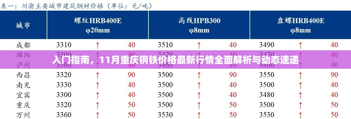 入门指南，11月重庆钢铁价格最新行情全面解析与动态速递