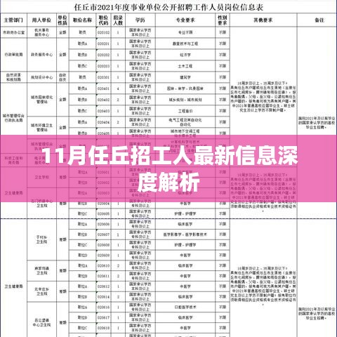 11月任丘招工人最新信息深度解析