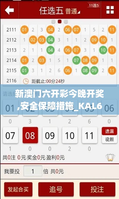 新澳门六开彩今晚开奖,安全保障措施_KAL60.460轻量版