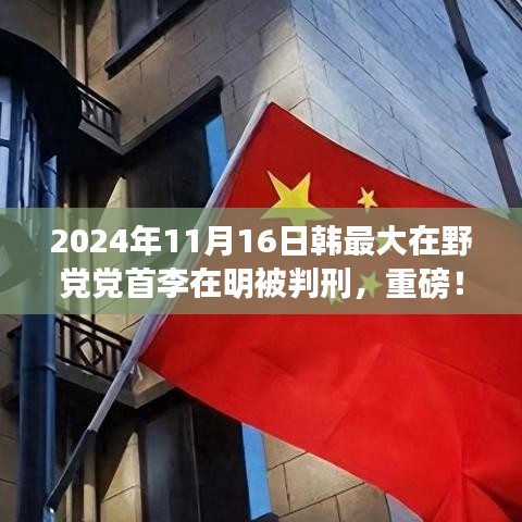 韩国最大在野党党首李在明被判刑，韩国政治风云再起深度解析（小红书报道）