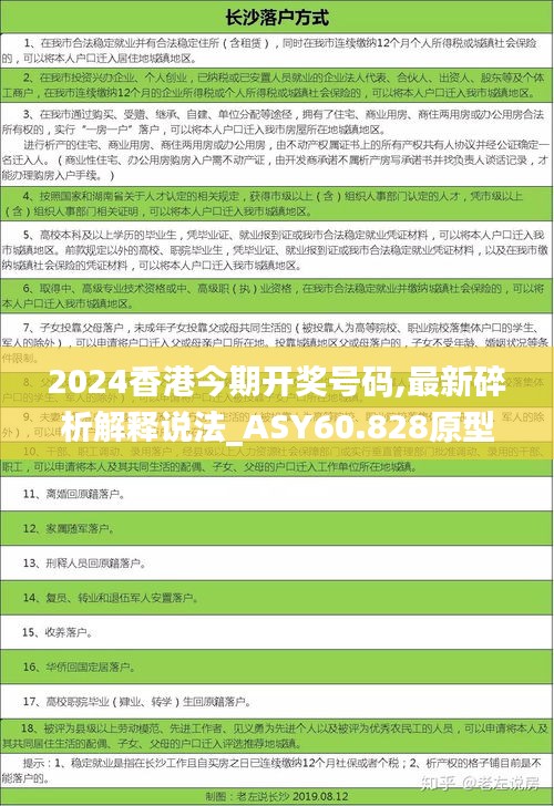 2024香港今期开奖号码,最新碎析解释说法_ASY60.828原型版