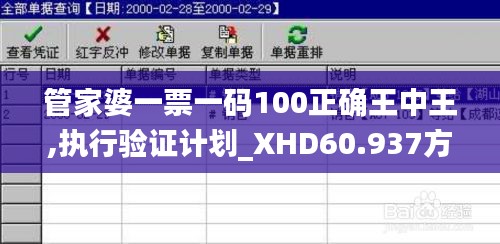 管家婆一票一码100正确王中王,执行验证计划_XHD60.937方便版