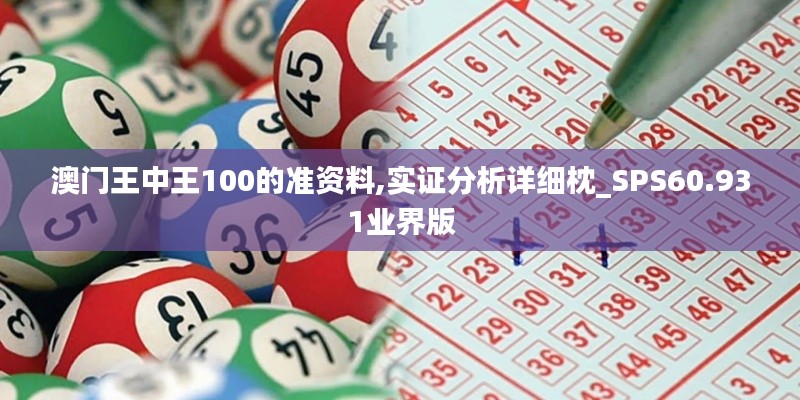 澳门王中王100的准资料,实证分析详细枕_SPS60.931业界版