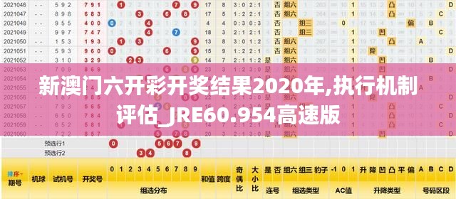 新澳门六开彩开奖结果2020年,执行机制评估_JRE60.954高速版