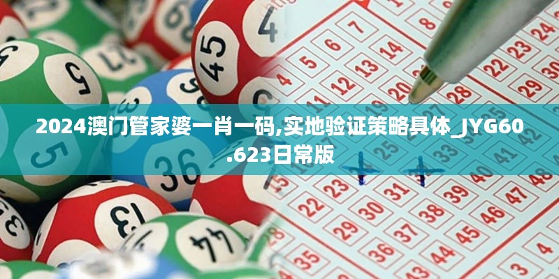 2024澳门管家婆一肖一码,实地验证策略具体_JYG60.623日常版