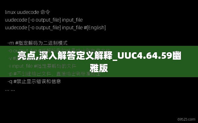 亮点,深入解答定义解释_UUC4.64.59幽雅版