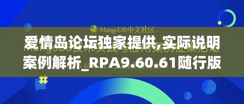 爱情岛论坛独家提供,实际说明案例解析_RPA9.60.61随行版