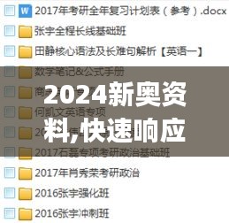 2024新奥资料,快速响应计划解析_MLH2.10.93亲和版