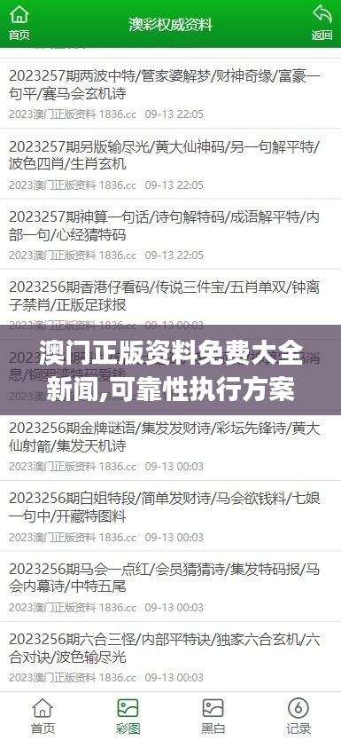 澳门正版资料免费大全新闻,可靠性执行方案_YTR2.44.92高配版