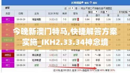 今晚新澳门特马,快捷解答方案实施_IKH2.33.34神念境