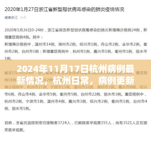 杭州日常，病例更新背后的温馨故事——2024年11月17日病例最新情况