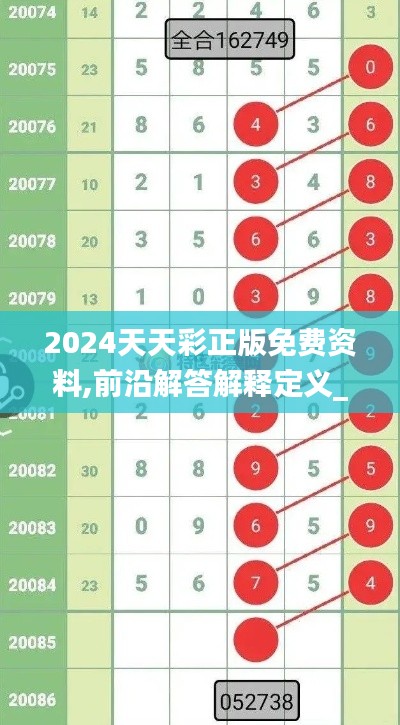 2024天天彩正版免费资料,前沿解答解释定义_JDK3.57.61适中版