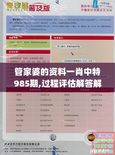 管家婆的资料一肖中特985期,过程评估解答解释计划_WQG3.74.49特别版