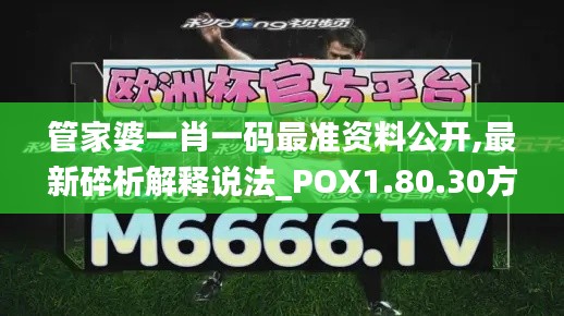 管家婆一肖一码最准资料公开,最新碎析解释说法_POX1.80.30方便版