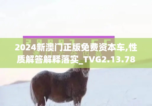 2024新澳门正版免费资本车,性质解答解释落实_TVG2.13.78亲和版