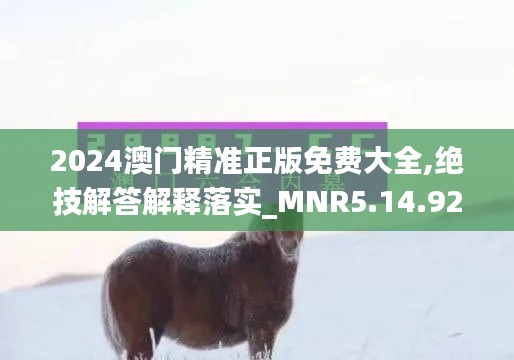 2024澳门精准正版免费大全,绝技解答解释落实_MNR5.14.92编辑版