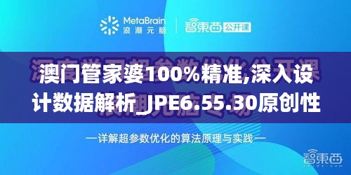 澳门管家婆100%精准,深入设计数据解析_JPE6.55.30原创性版