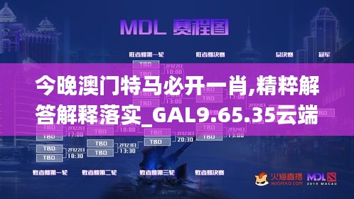 今晚澳门特马必开一肖,精粹解答解释落实_GAL9.65.35云端共享版