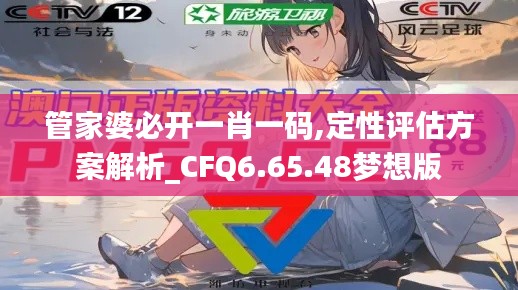 管家婆必开一肖一码,定性评估方案解析_CFQ6.65.48梦想版