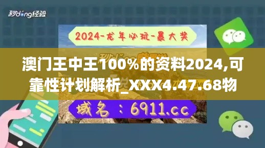 澳门王中王100%的资料2024,可靠性计划解析_XXX4.47.68物联网版