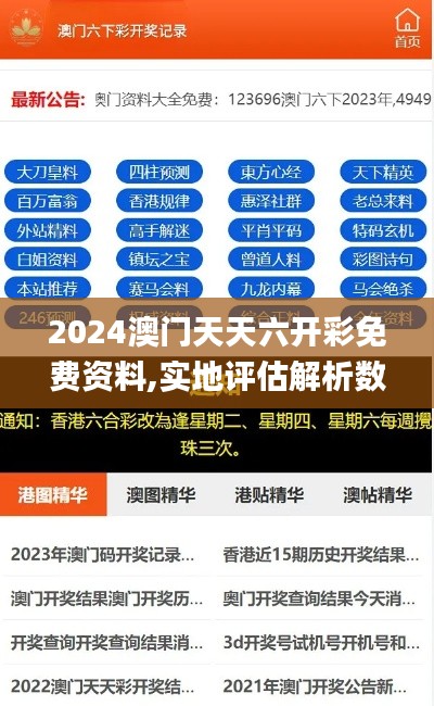 2024澳门天天六开彩免费资料,实地评估解析数据_MSR2.24.74白银版