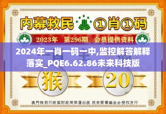 2024年一肖一码一中,监控解答解释落实_PQE6.62.86未来科技版