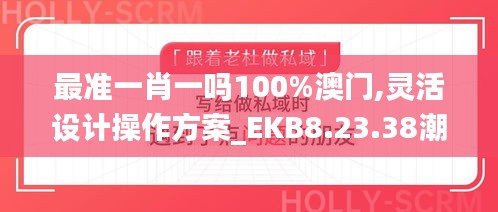 最准一肖一吗100%澳门,灵活设计操作方案_EKB8.23.38潮流版