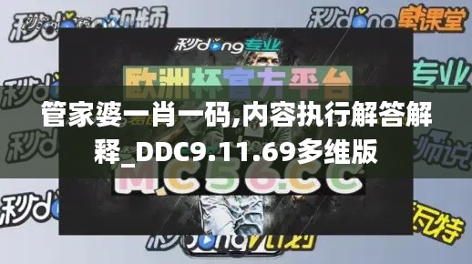 管家婆一肖一码,内容执行解答解释_DDC9.11.69多维版