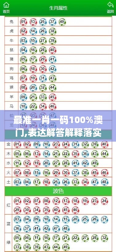 最准一肖一码100%澳门,表达解答解释落实_RQS7.19.52深度版