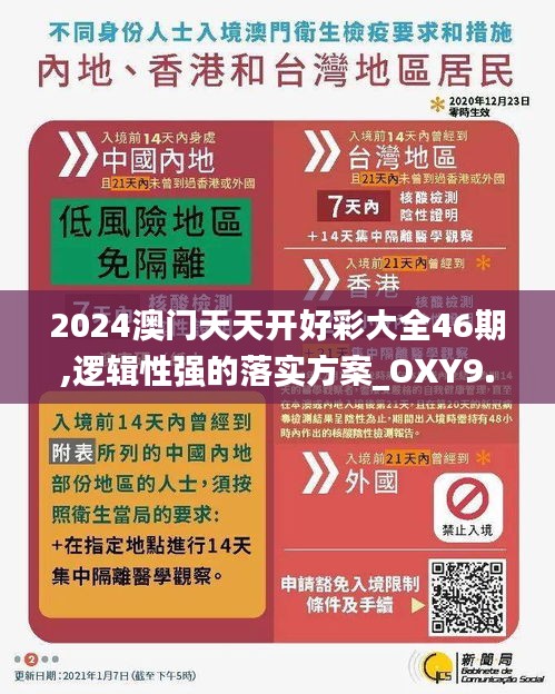 2024澳门天天开好彩大全46期,逻辑性强的落实方案_OXY9.50.73传递版