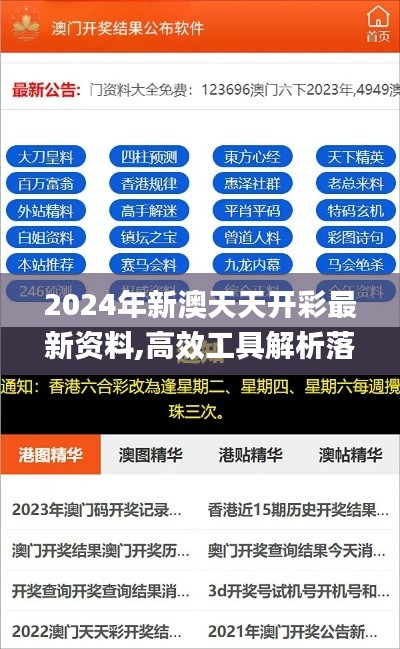 2024年新澳天天开彩最新资料,高效工具解析落实_EUW8.55.30终身版