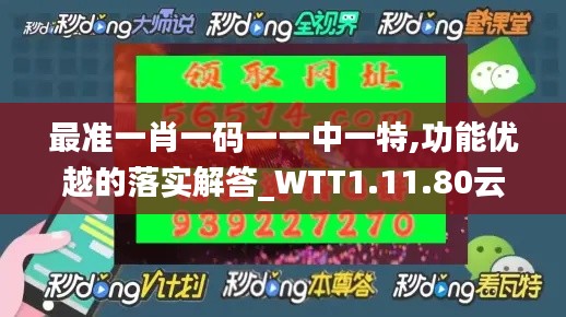 最准一肖一码一一中一特,功能优越的落实解答_WTT1.11.80云端版