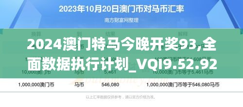 2024澳门特马今晚开奖93,全面数据执行计划_VQI9.52.92修改版