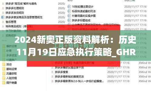 2024新奥正版资料解析：历史11月19日应急执行策略_GHR7.63.52完整版