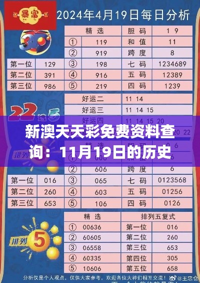 新澳天天彩免费资料查询：11月19日的历史解读与定义分析_YJG8.71.77水晶版