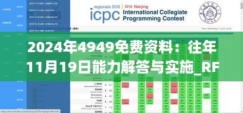 2024年4949免费资料：往年11月19日能力解答与实施_RFH8.31.45本命境