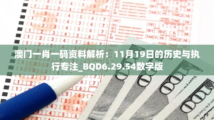 澳门一肖一码资料解析：11月19日的历史与执行专注_BQD6.29.54数字版