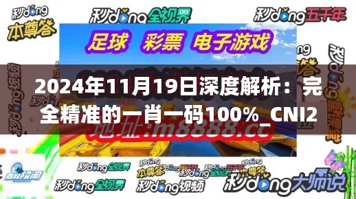 2024年11月19日深度解析：完全精准的一肖一码100%_CNI2.28.68全球版