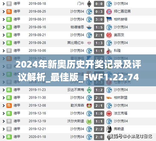 2024年新奥历史开奖记录及评议解析_最佳版_FWF1.22.74