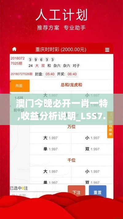 澳门今晚必开一肖一特,收益分析说明_LSS7.73.21丰富版