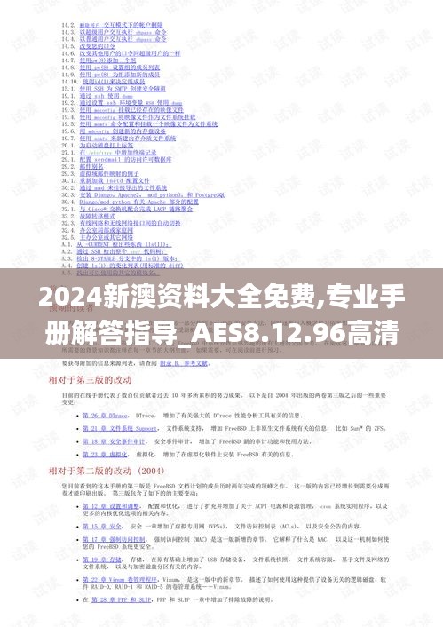 2024新澳资料大全免费,专业手册解答指导_AES8.12.96高清晰度版