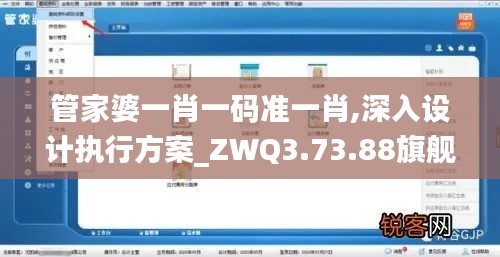 管家婆一肖一码准一肖,深入设计执行方案_ZWQ3.73.88旗舰版