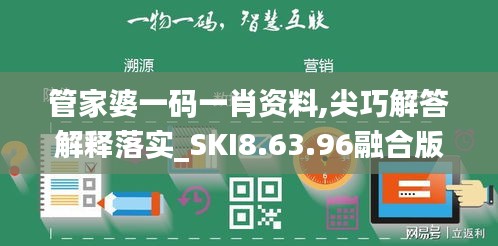 管家婆一码一肖资料,尖巧解答解释落实_SKI8.63.96融合版