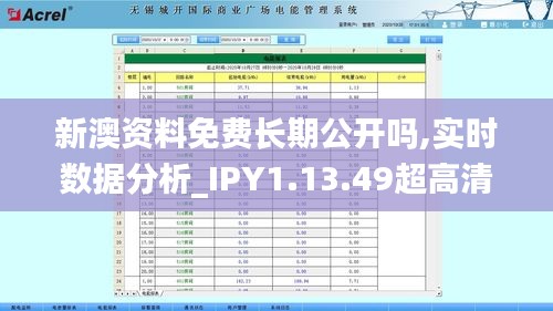 新澳资料免费长期公开吗,实时数据分析_IPY1.13.49超高清版