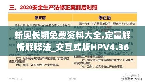 新奥长期免费资料大全,定量解析解释法_交互式版HPV4.36