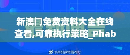 新澳门免费资料大全在线查看,可靠执行策略_PhabletYWL3.21