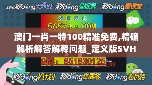 澳门一肖一特100精准免费,精确解析解答解释问题_定义版SVH4.26