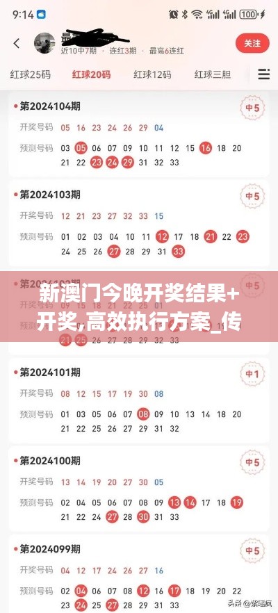 新澳门今晚开奖结果+开奖,高效执行方案_传承版ZTN3.14